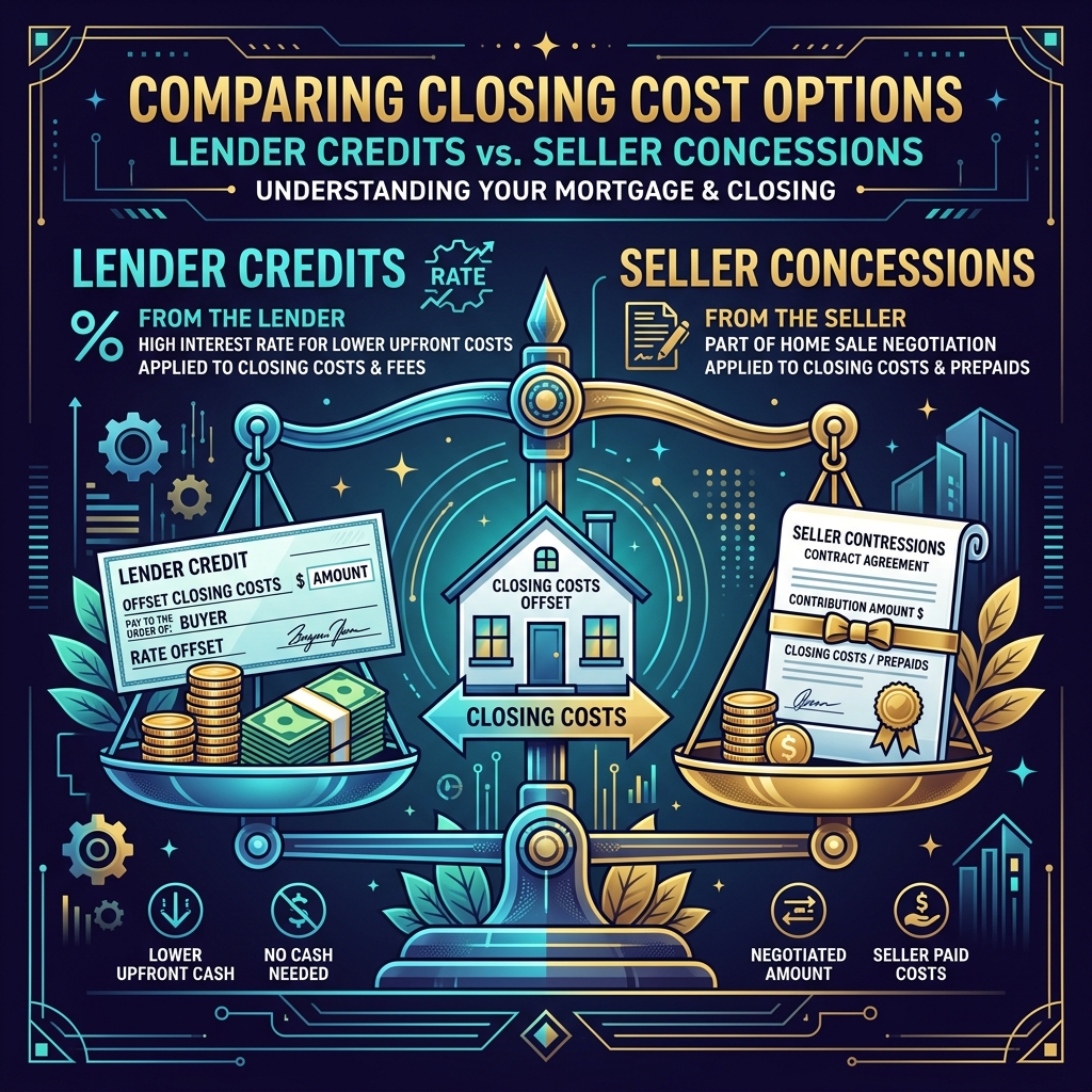 Lender Credits vs. Seller Concessions: How to Lower Your Closing Costs